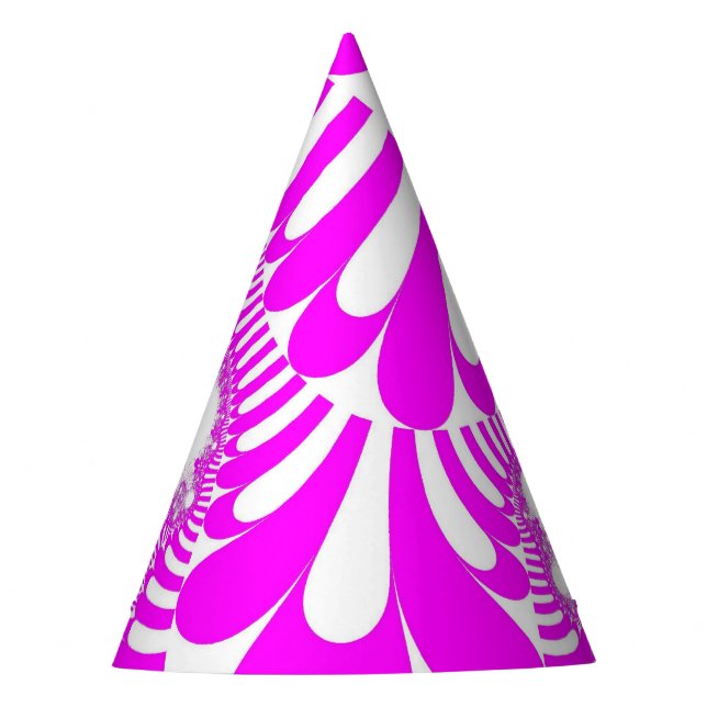 Chapéu De Festa Mod branco rosa (Frente)