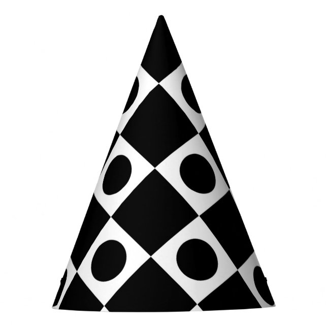 Chapéu De Festa Mod Retro 60's Black (Frente)
