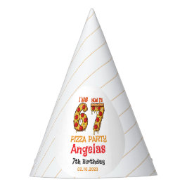 Chapéu De Festa Modern Slice Slice Boy Six Seven Birthday Party