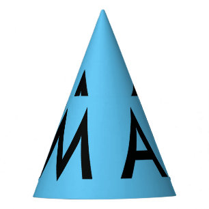 Chapéu De Festa Monograma simples adicione a letra do seu nome hom