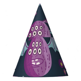 Chapéu De Festa Monster Bats: Belo Vintage Cartoon