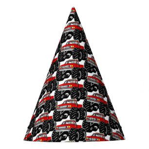 Chapéu De Festa Monster truck vermelho