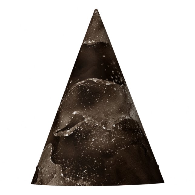Chapéu De Festa Moody Agate | Café Ouro Castanho de Bronze (Frente)