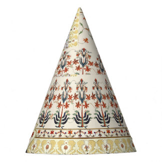 Chapéu De Festa Mughal Floral Paisley: Elegância Digital Étnica.
