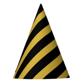 Chapéu De Festa Na moda com faixa metálica Dourada e preta