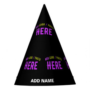 CHAPÉU DE FESTA NA MODA MODERNO PERSONALIZÁVEL NEGRO VERIFICADO CO