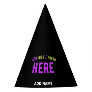 CHAPÉU DE FESTA NA MODA MODERNO PERSONALIZÁVEL NEGRO VERIFICADO CO
