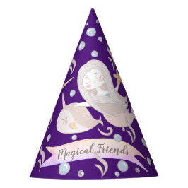 Chapéu De Festa Narval,Sereia,Unicórnio,Dragon Pastel Personalizad