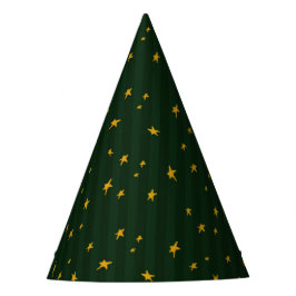 Chapéu De Festa Natal Verde Amarelo Listra Estrela 
