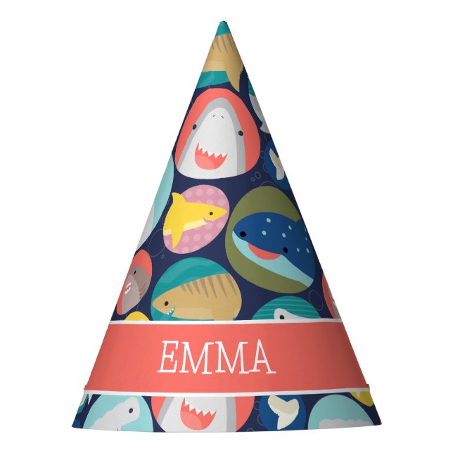 Chapéu De Festa Nome da espécie de tubarão (Frente)