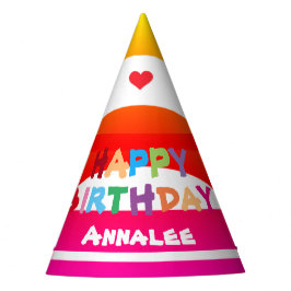 Chapéu De Festa Nome de Aniversário Personalizado Moderno Legal Co