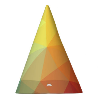 Chapéu De Festa Nome de Monograma de Arco-íris Geométrico