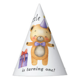 Chapéu De Festa Nosso Urso Pequeno está virando um Aniversário de 
