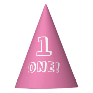 Chapéu De Festa Número personalizado branco-rosa-claro - anos ano