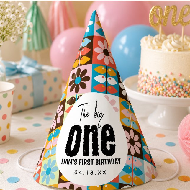 Chapéu De Festa O Grande 1º Aniversário (The BIG One 1st Birthday Party Hat)