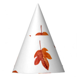 Chapéu De Festa O Outono Deixa A Maneira De Aquarela Desenhada