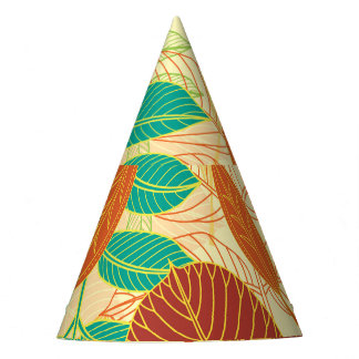 Chapéu De Festa O outono deixa o padrão perfeito