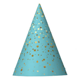 Chapéu De Festa O pequeno ouro Stars o azul do ovo dos