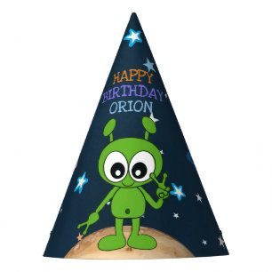 Chapéu De Festa O planeta bonito da paz da alienígena de espaço