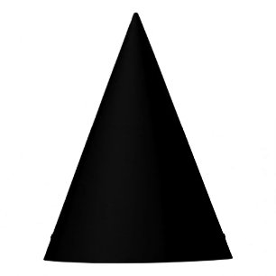 Chapéu De Festa Ódio de Partido Negro Sólido