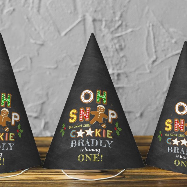 Chapéu De Festa Oh Snap! Gingerbread Cookie Any Age Birthday (Criador carregado)