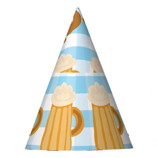 Chapéu De Festa Oktoberfest: cerveja, pretzel, padrão de salsicha (Frente)