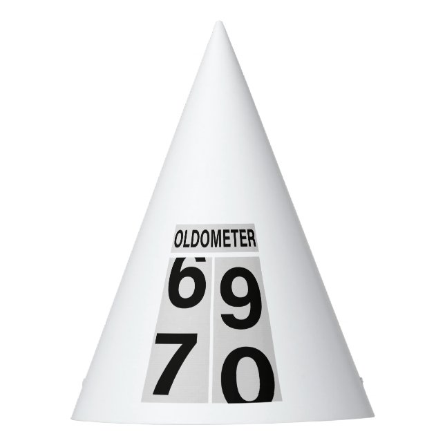 Chapéu De Festa Oldometer de 70 de Aniversário (Frente)