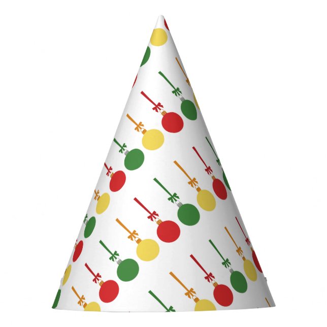 Chapéu De Festa Ornamentos de Vidro (Frente)