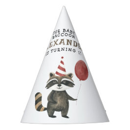 Chapéu De Festa Our Baby Raccoon 1st Birthday 