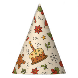 Chapéu De Festa Padrão Alegre de Natal