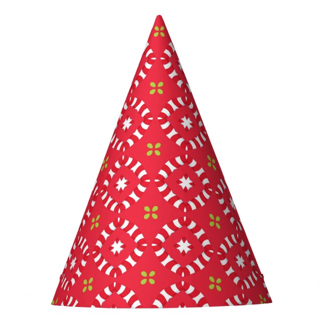 Chapéu De Festa Padrão Charme de Férias de Natal 04 -  (Frente)