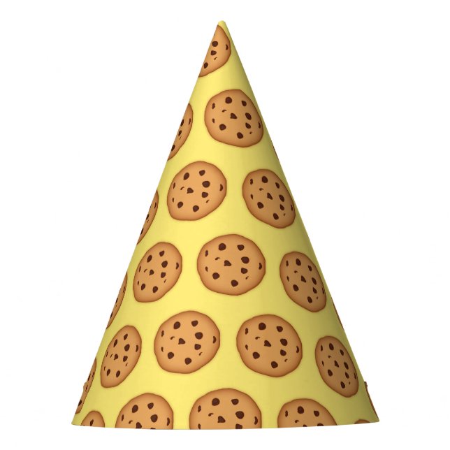Chapéu De Festa Padrão Chip Cookie Chocolate (Frente)