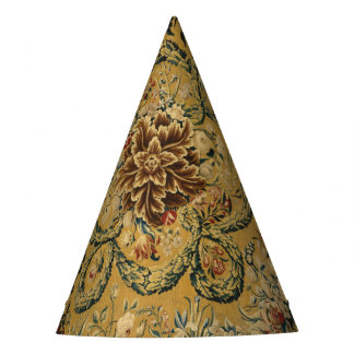 Chapéu De Festa Padrão Colorido de Tapete Floral Vintage