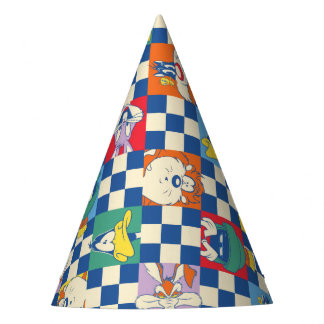 Chapéu De Festa Padrão Colorido de Tosse do Verificador LOONEY TUN
