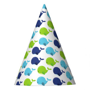 Chapéu De Festa Padrão De Baleias, Baleias Cutas, Animais Do Mar