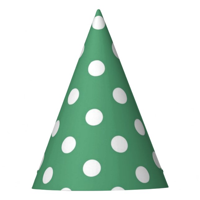 Chapéu De Festa padrão de bolinhas (Frente)