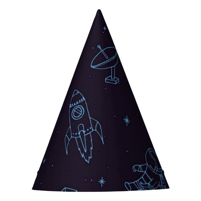 Chapéu De Festa Padrão de espaço (Frente)