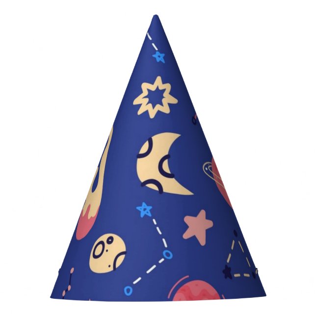Chapéu De Festa Padrão de espaço (Frente)