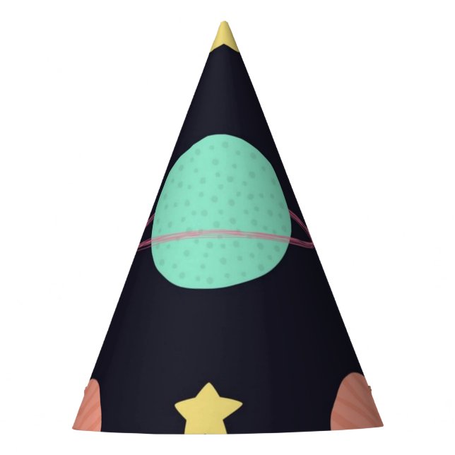 Chapéu De Festa Padrão de espaço (Frente)