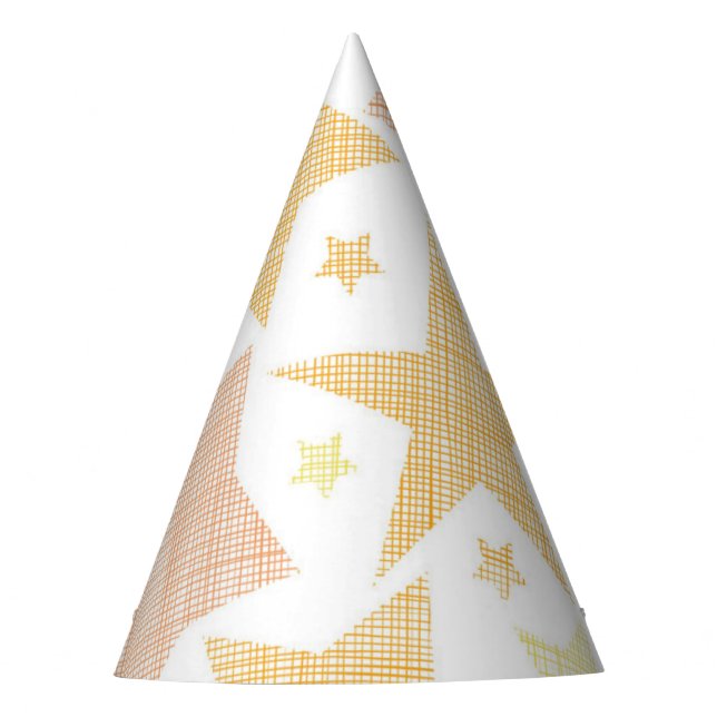 Chapéu De Festa Padrão de estrelas (Frente)