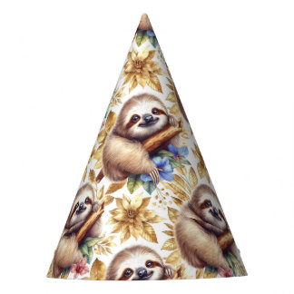 Chapéu De Festa Padrão de Lama de Corte de Vintage