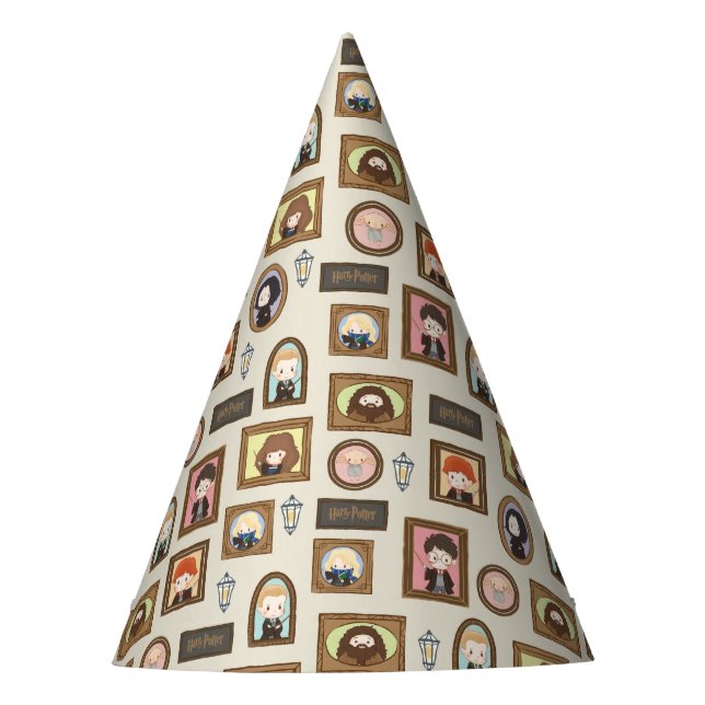 Chapéu De Festa Padrão de Moldura de Imagem HARRY POTTER™ Chibi (Frente)