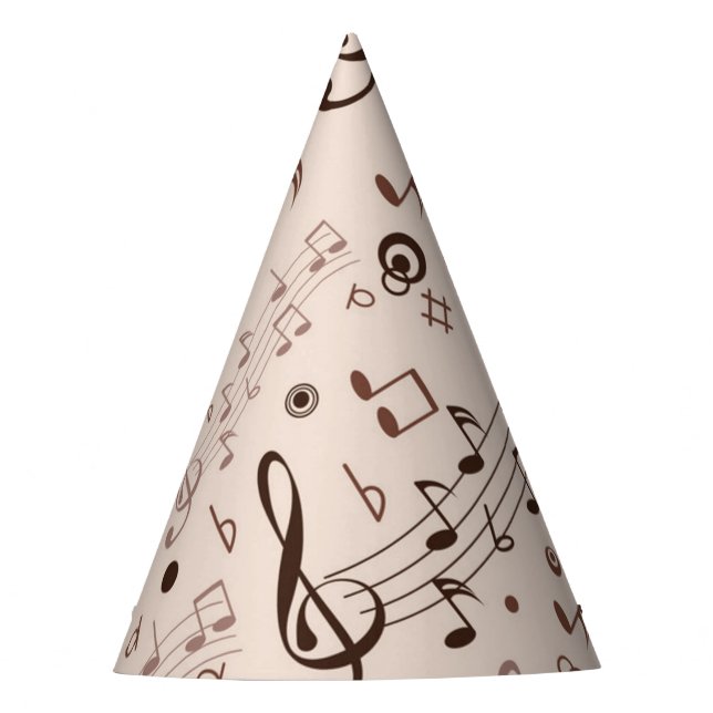 Chapéu De Festa Padrão de música (Frente)