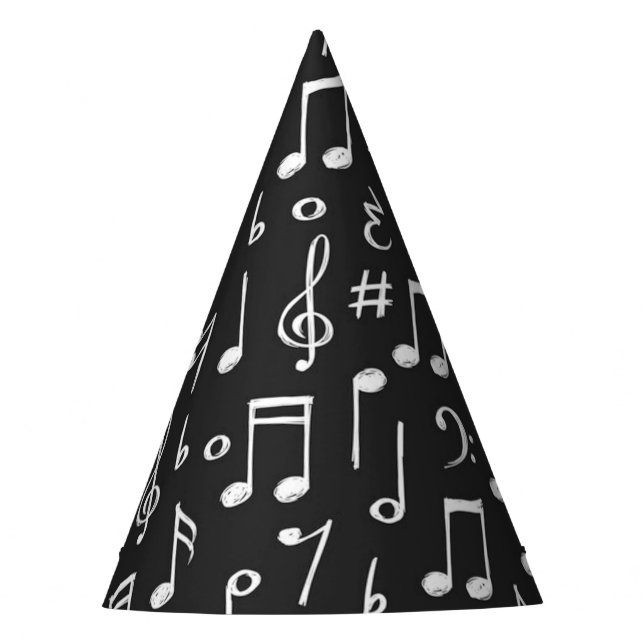 Chapéu De Festa Padrão de música (Frente)