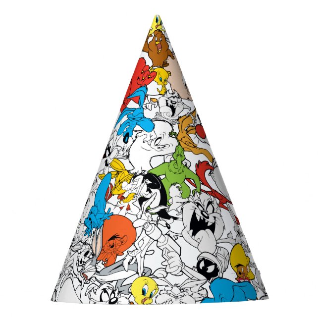 Chapéu De Festa PADRÃO DE Pop de Cores DO LOONEY TUNES™ (Frente)