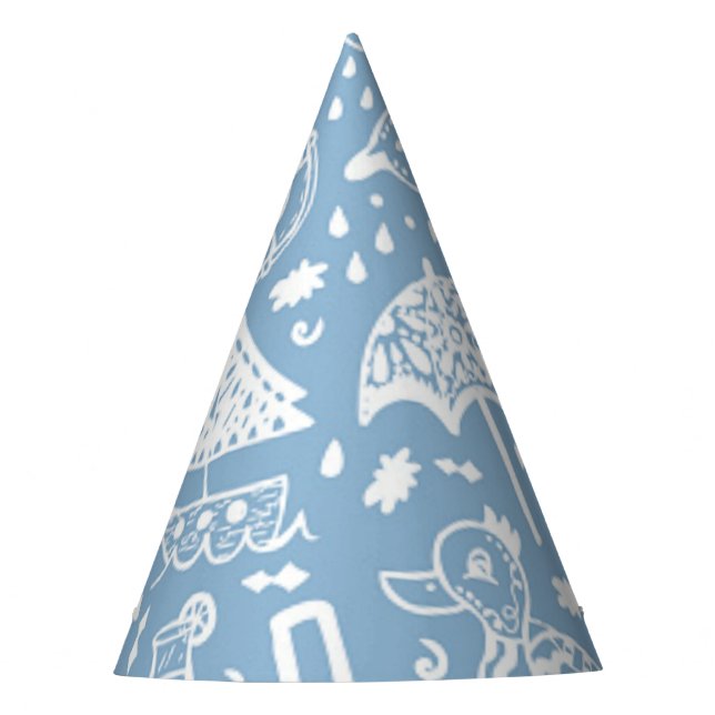 Chapéu De Festa Padrão de Verão (Frente)
