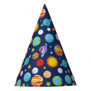 Chapéu De Festa Padrão Espacial, Planetas, Estrelas, Cosmos, Galáx