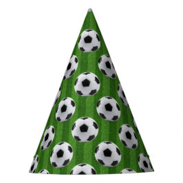 Chapéu De Festa Padrão Europeu de Futebol Verde