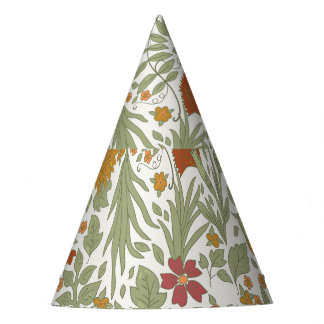 Chapéu De Festa Padrão floral elegante e caprichoso.