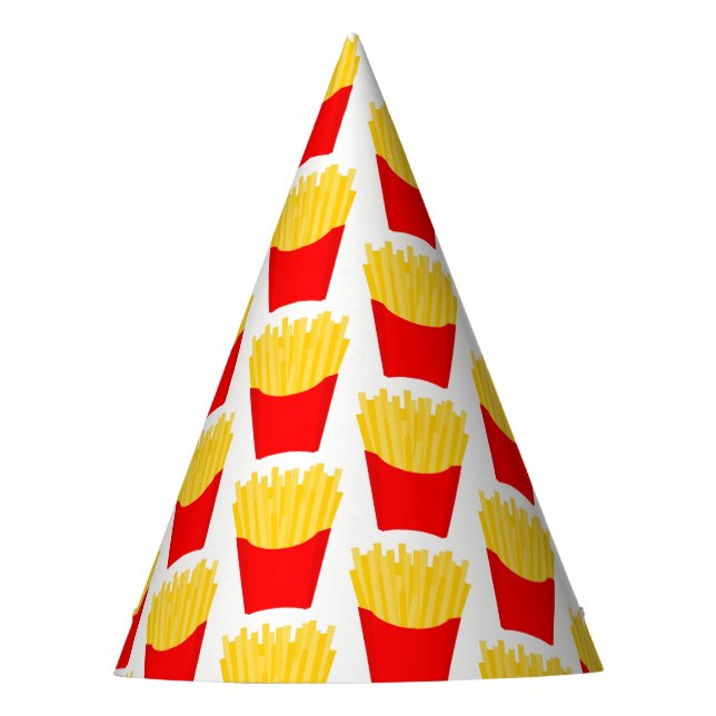 Chapéu De Festa Padrão Francês para Fries (Frente)